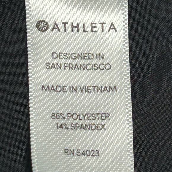 Athleta Women's Size 8 Tribeca Crop Wide Leg Pant Snap Hems Black 281969 - Picture 7 of 7